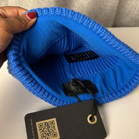 Goldbergh Vibrant Blue Knit Beanie - Picture 4 of 8